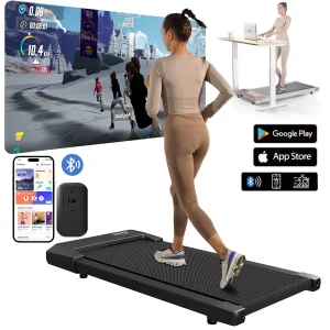 2-in-1 Walking Pad Treadmill 2.5HP 300lb