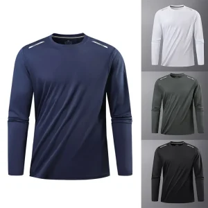 Men's Quick Dry Long Sleeve Gym Shirt